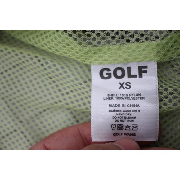 Golf Wang Mens XS Golf Pride Worldwide Nylon Windbreaker Track Jacket mesh lined - Picture 11 of 11